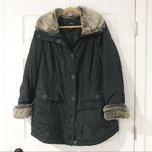 COPY - STYLE & Co Warm Faux fur trim winter coat